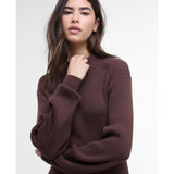 Barbour International Kaia Knitted Dress In Chocolate