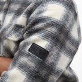 Barbour International Men's Clayton Fleece Check Overshirt In Concrete