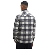 Barbour International Men's Clayton Fleece Check Overshirt In Concrete