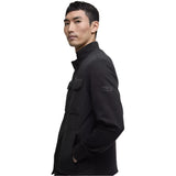 Barbour International Men's Ethan Funnel Neck Quilted Sweat In Black