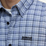Barbour International Men's Hawks Check Oxford Shirt In Washed Blue