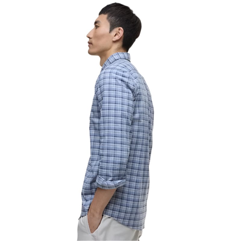 Barbour International Men's Hawks Check Oxford Shirt In Washed Blue