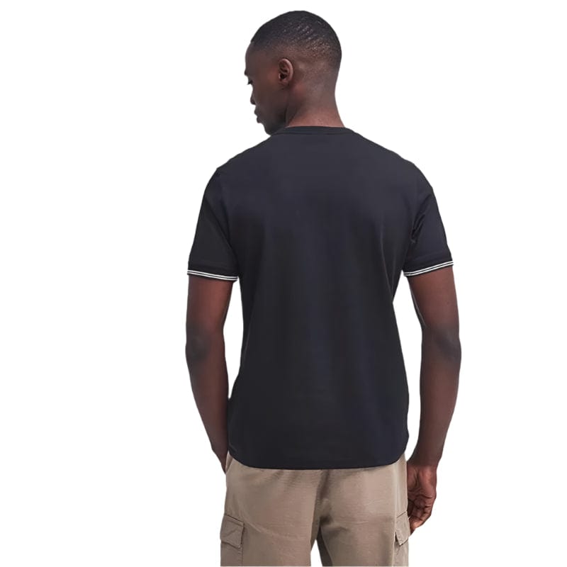 Barbour International Men's Philip Tipped Cuff Cotton T-Shirt In Black