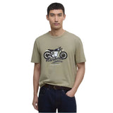 Barbour International Men's Stonebridge Graphic T-Shirt In Bleached Olive