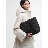 Barbour International Monaco Quilt Logo Tote Bag In Black