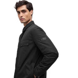Barbour International Padded Ariel Shirt Jacket In Black