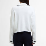 Barbour Jasmine Knitted Cardigan In Cloud