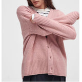 Barbour Joni Cardigan In Mahogany in Mohogany Rose