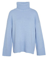 Barbour Josephine Rollneck Jumper in Sky Blue