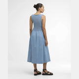 Barbour Josie Midi Dress In Chambray