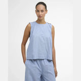 Barbour Josie Sleeveless Blouse In Light Chambray