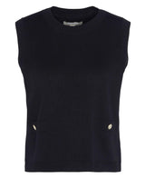 Barbour Kathryn Sleeveless Knit Vest in Black