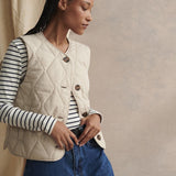 Barbour Kelley Gilet in French Oat