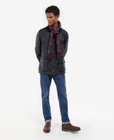 Barbour Lambswool Tartan Scarf Cordovan