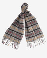 Barbour Lambswool Tartan Scarf Modern Brown