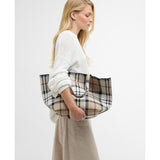 Barbour Layla Tartan Large Tote Bag Rosewood Tartan