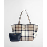 Barbour Layla Tartan Large Tote Bag Rosewood Tartan