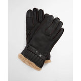 Barbour Leather Utility Gloves In Brown