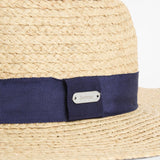 Barbour Lily Straw Boater Hat Natural