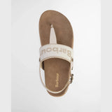 Barbour Lumley Toe Post Sandal In Beige