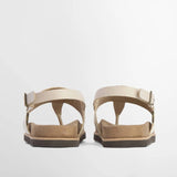 Barbour Lumley Toe Post Sandal In Beige