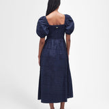 Barbour Macy Midi Dress In Navy