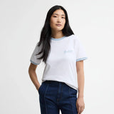 Barbour Madeline Tipped T-Shirt In Celestrial Blue