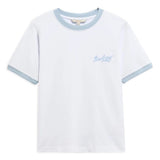 Barbour Madeline Tipped T-Shirt In Celestrial Blue