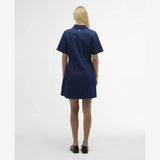 Barbour Maia Denim Mini Dress In Rinse Wash