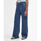 Barbour Maisie Wide-Leg Jeans In Authentic Blue