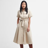 Barbour Margaret Shirt Dress in Beige