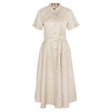 Barbour Margaret Shirt Dress in Beige