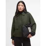 Barbour Mariah Quilted Mini Tote Bag In Black Ancient