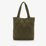 Barbour Mariah Quilted Tote Bag In Olive