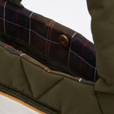 Barbour Mariah Quilted Tote Bag In Olive