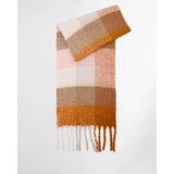 Barbour Marie Check Scarf In Mustard Check