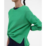 Barbour Marine Crew Neck Jumper In Kelly Green