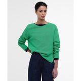 Barbour Marine Crew Neck Jumper In Kelly Green