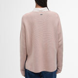 Barbour Marine Knitted Jumper In Primrose Pink