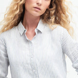 Barbour Marine Shirt In Chambray Stripe