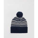 Barbour Marlow Fair Isle Beanie In Navy