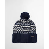 Barbour Marlow Fair Isle Beanie In Navy