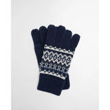 Barbour Marlow Fair Isle Gloves In Navy
