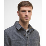 Barbour Marlow Tailored Overshirt In Dark Grey Marl
