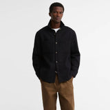 Barbour Marltown Tailored Wool-Blend Overshirt In Navy Marl