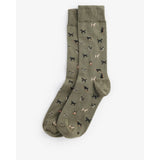 Barbour Mavin Socks In Mid Olive