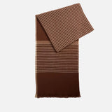 Barbour Melody Check Scarf In Brown Taupe