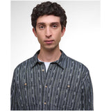 Barbour Men's Alston Relaxed Jacquard Shirt In Navy