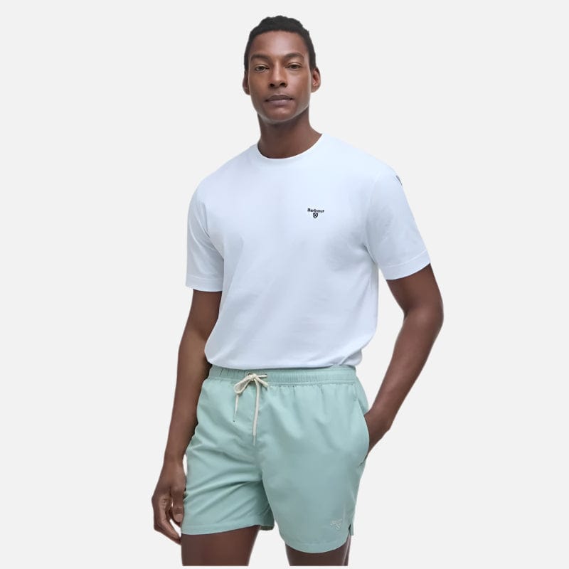 Barbour Men's Barbour Staple Logo 5' Swim Shorts In Pale Apple