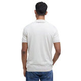 Barbour Men's Buston Short Sleeve Knitted Polo Shirt In Antique White